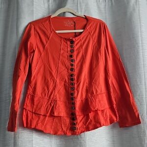 Neon Buddha Button-Up Top